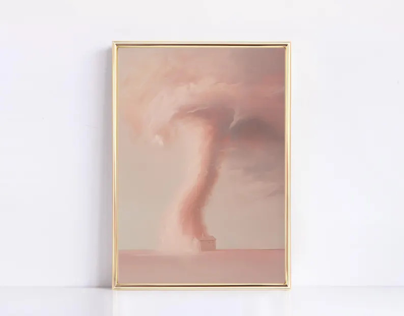 Wicked Tornado Valentines Digital Print Wicked Digital Art Valentines Wizard of Oz Pink Bubble Gl... | Etsy (US)