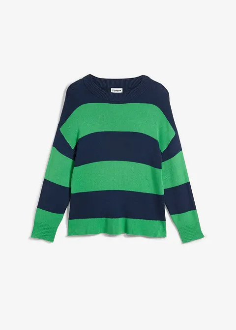 Feinstrickpullover mit Blockstreifen | Bonprix DE