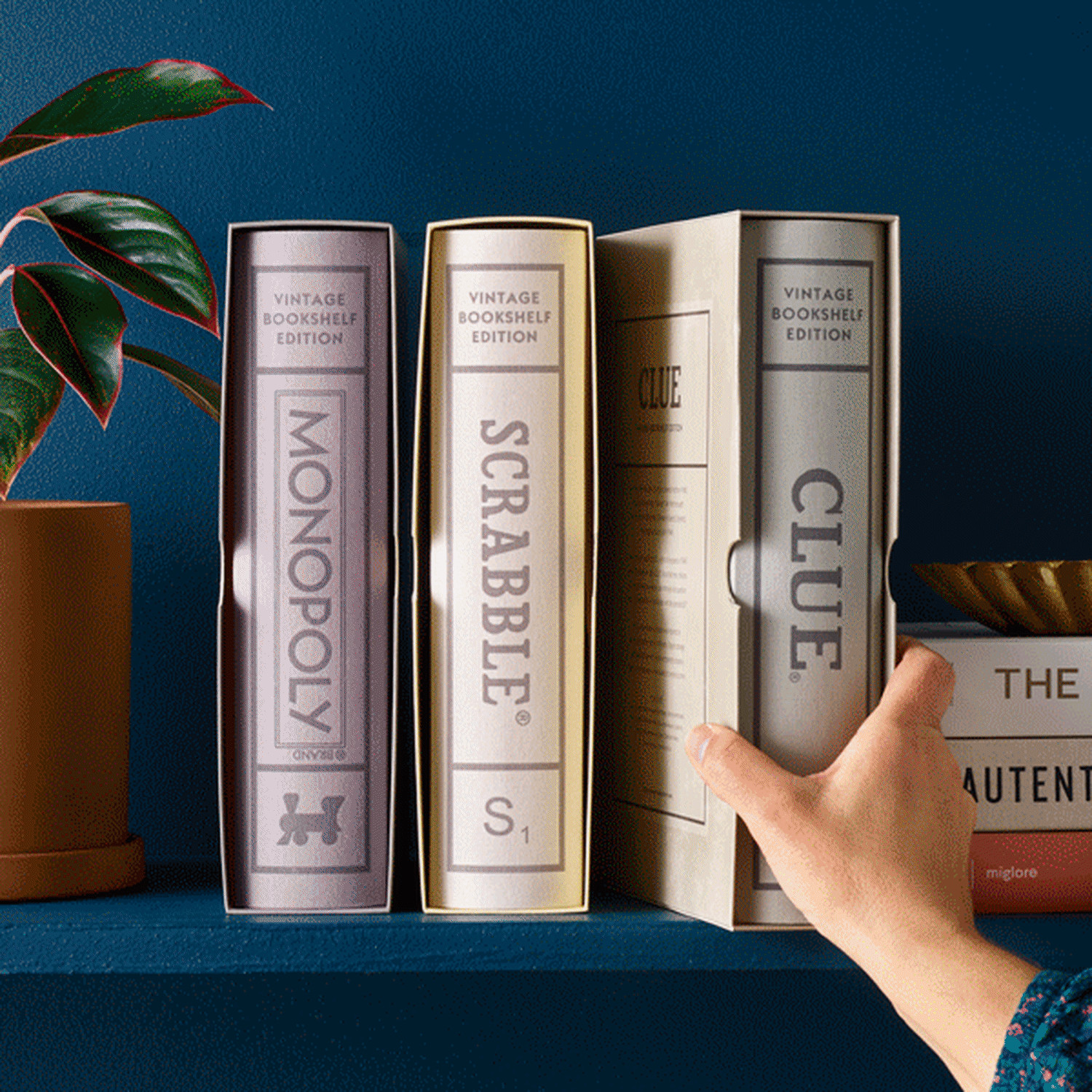 Vintage-Inspired Bookshelf Board Games, Set of 3 | Food52