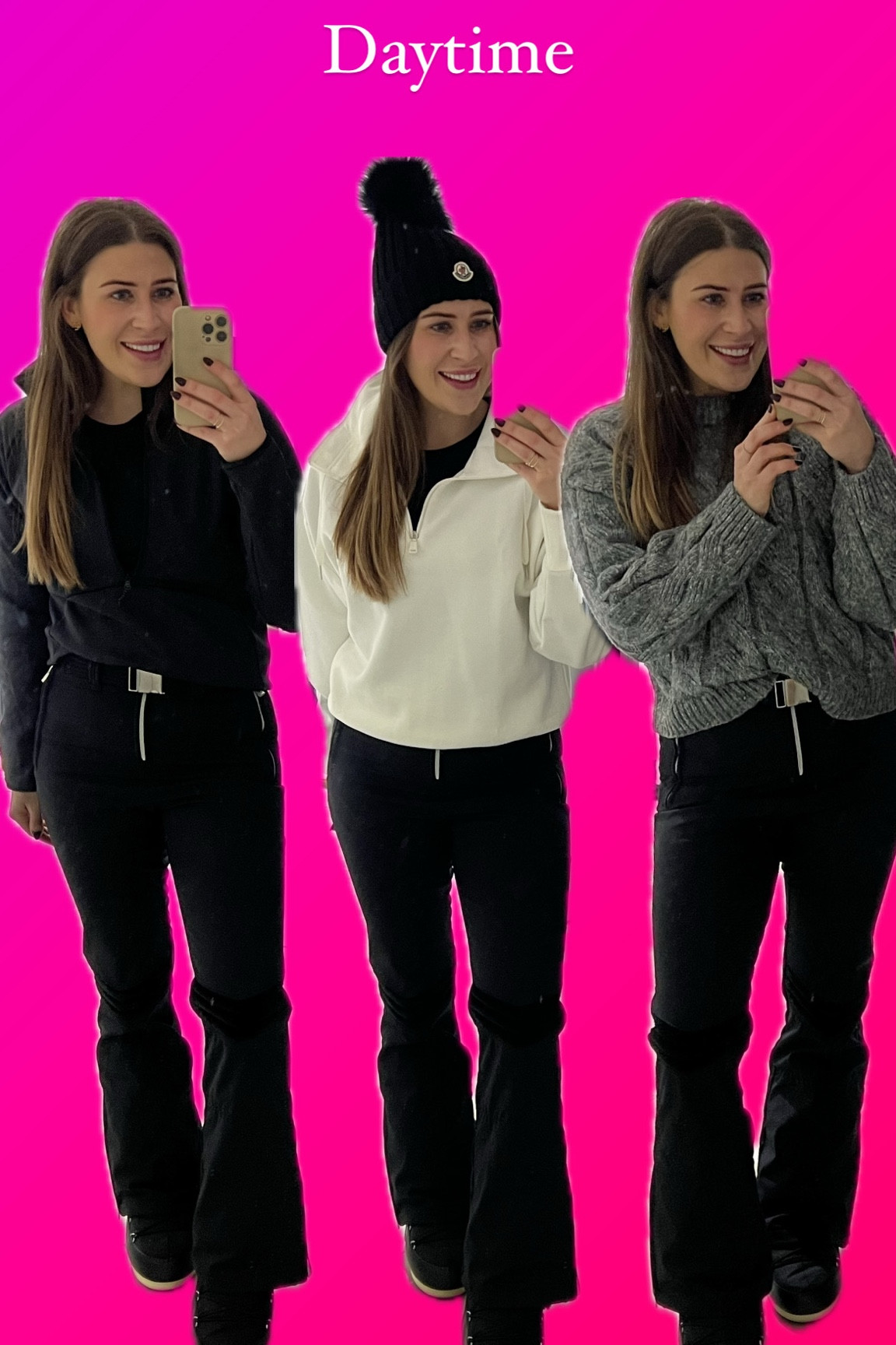 Lapland - Daytime Outfits 

My Sunday Ski Trousers 
Jumpers (I’ve tagged what I can and linked similar styles) 

#LTKtravel #LTKeurope #LTKwinter