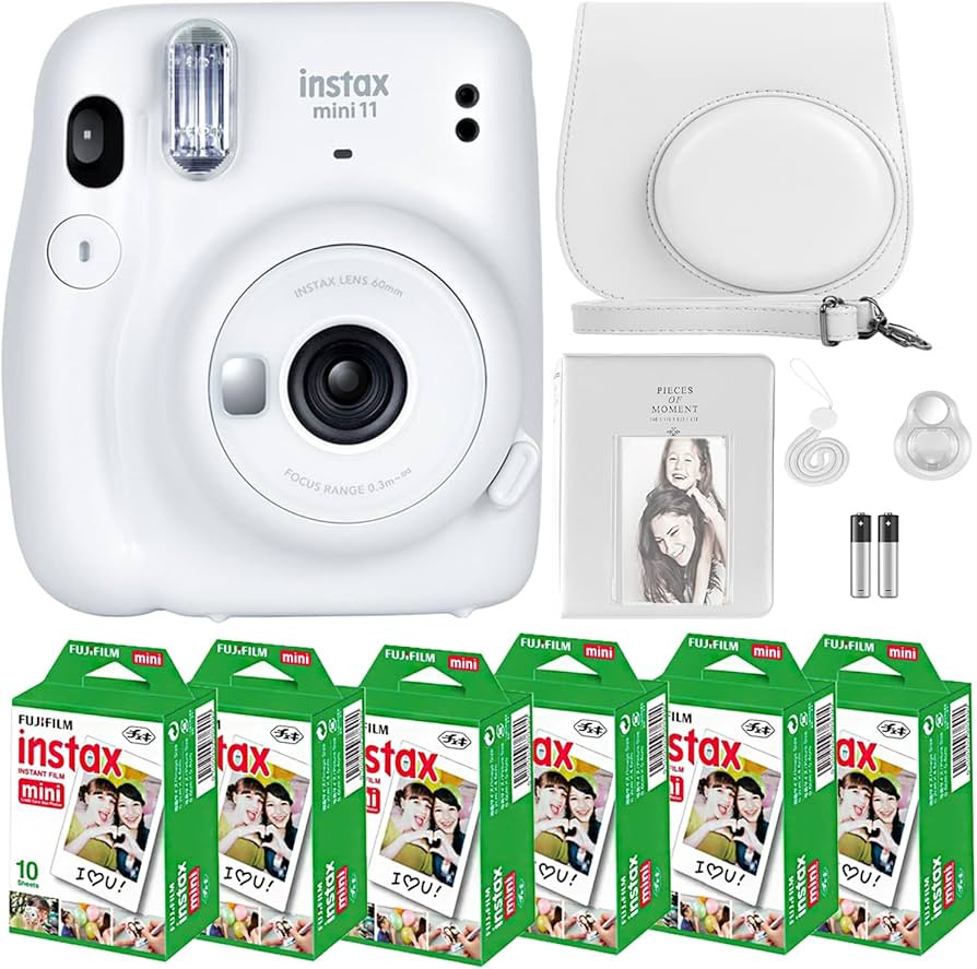 Amazon.com : Fujifilm Instax Mini 11 Camera with Fujifilm Instant Mini Film (60 Sheets) Bundle wi... | Amazon (US)