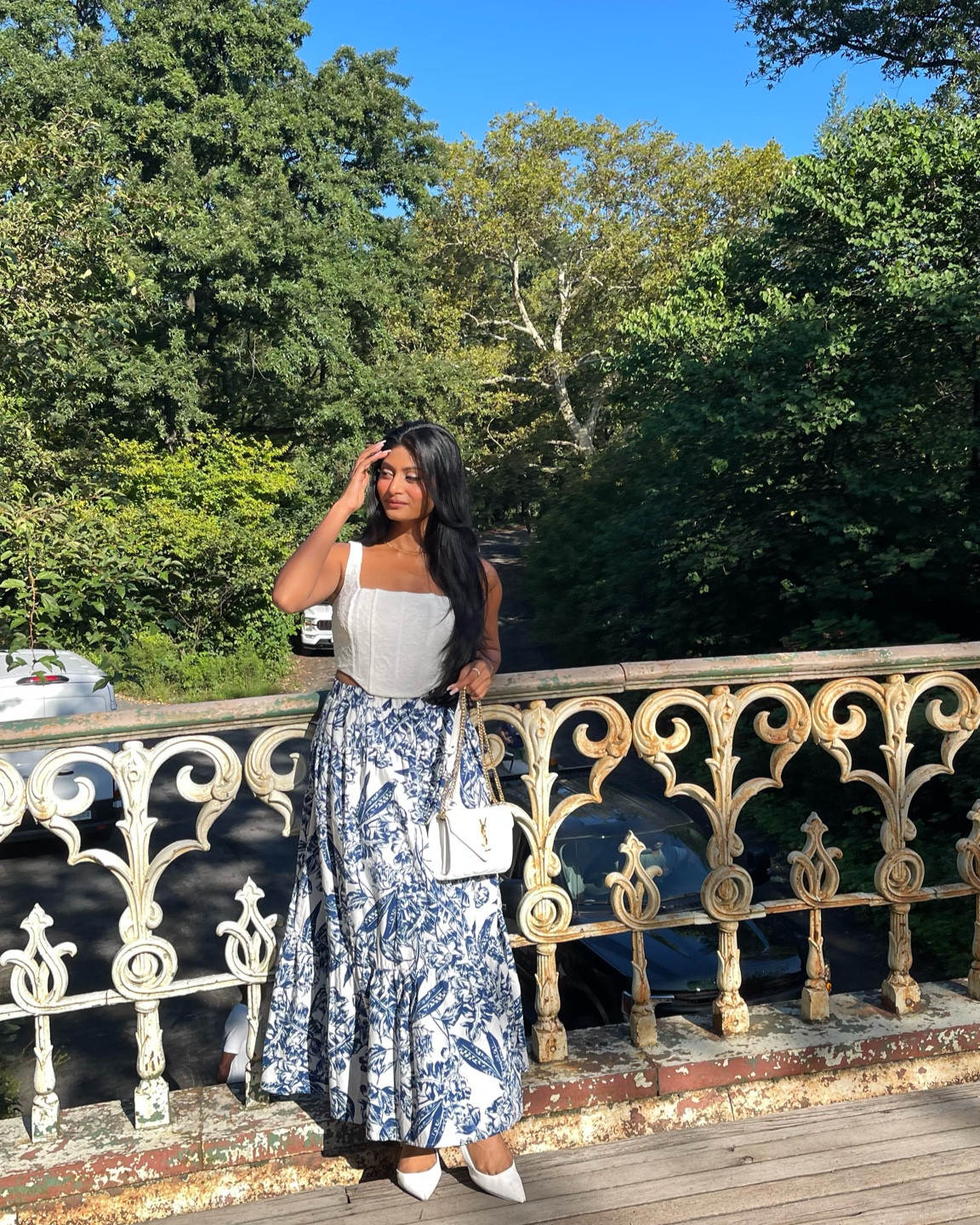 Gorgeous outfit for the last days of summer and beginning of fall! Family friendly as well. Maxi blue skirt paired with white corset top 💖

#LTKfindsunder100 #LTKstyletip #LTKSale