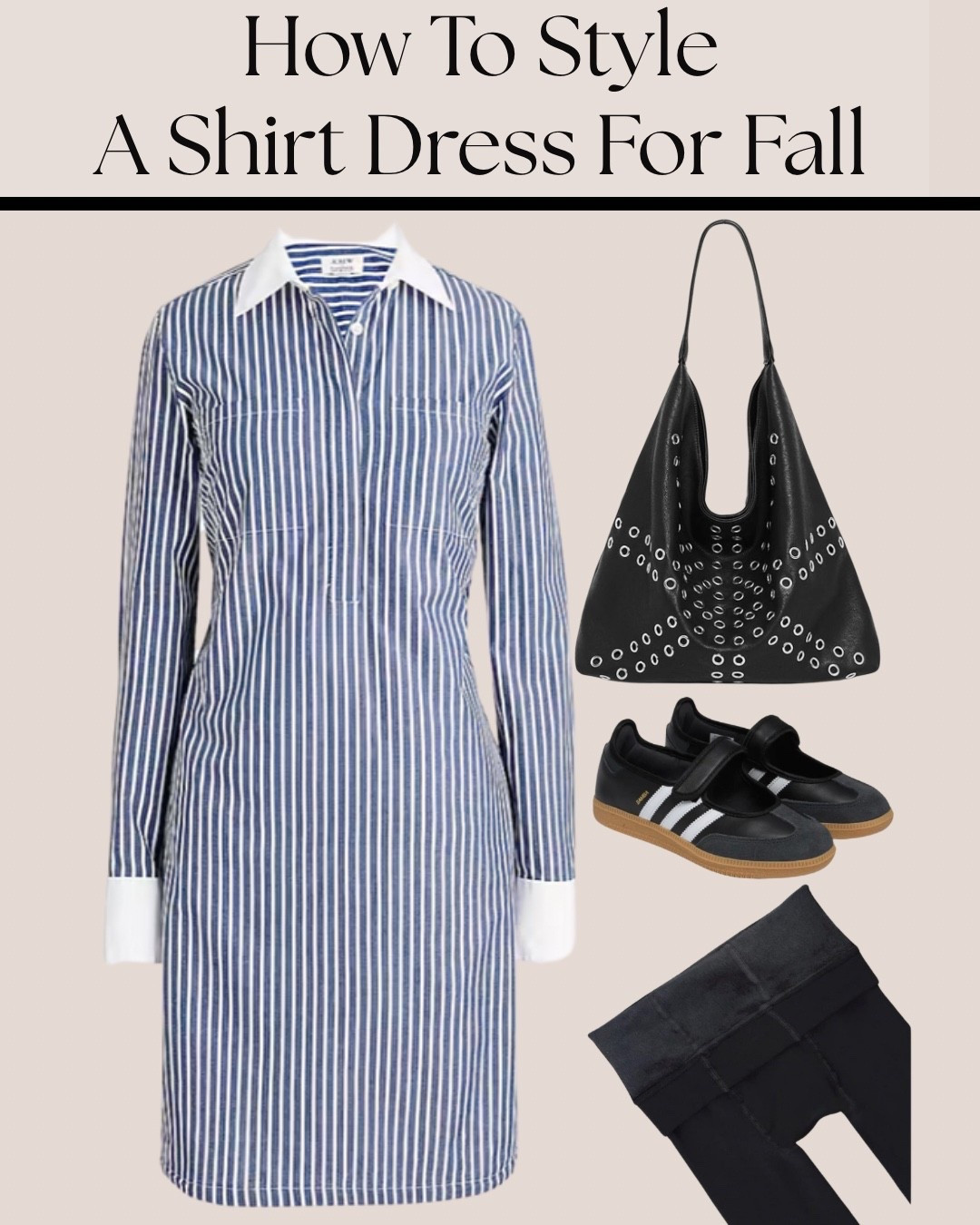 An easy way to style a shirt dress for Fall! Add black leggings and sneakers for a comfy, casual look or swap in boots to dress it up. A slouchy bag ties it all together and keeps the outfit effortless but pulled together.

#LTKFallFashion #LTKStyle #LTKOutfitInspo #LTKUnder100 #LTKFinds #LTKEverydayStyle #LTKSeasonal #LTKBasics

#LTKStyleTip