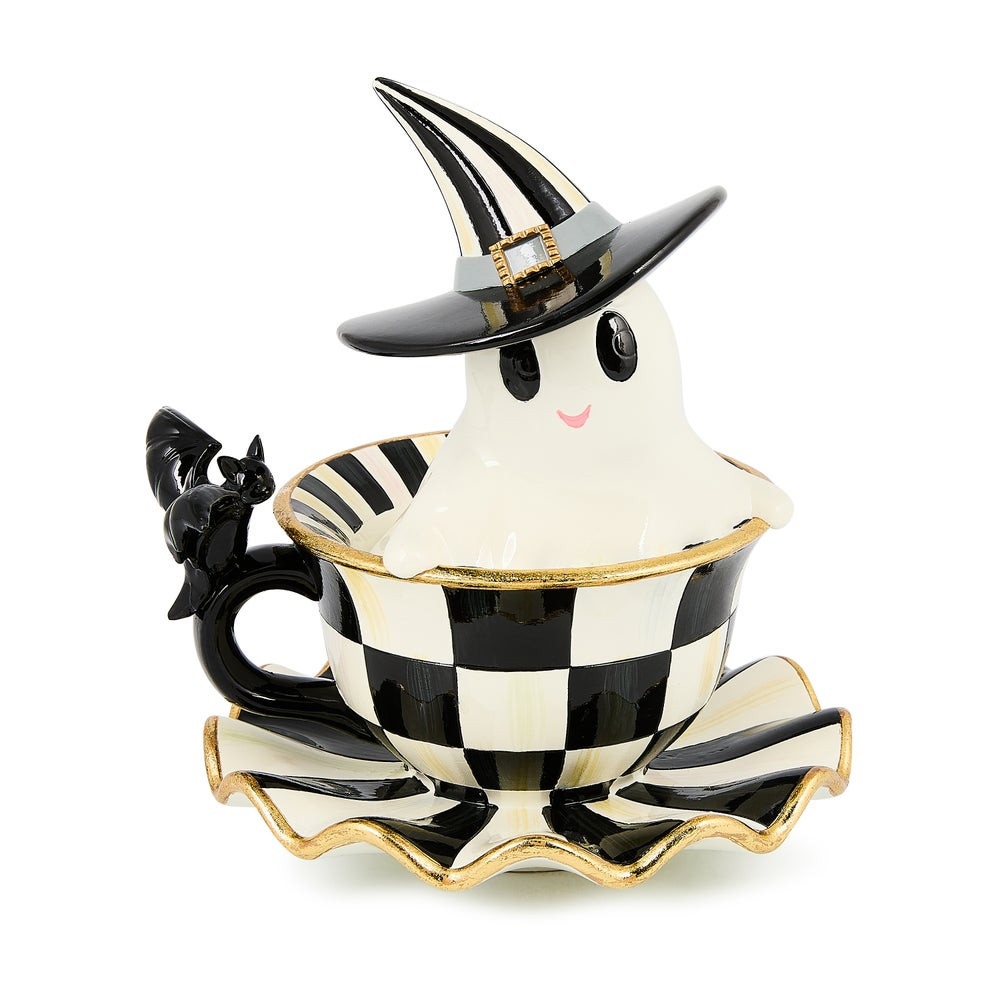 Courtly Check Teacup Ghost Decor | MacKenzie-Childs