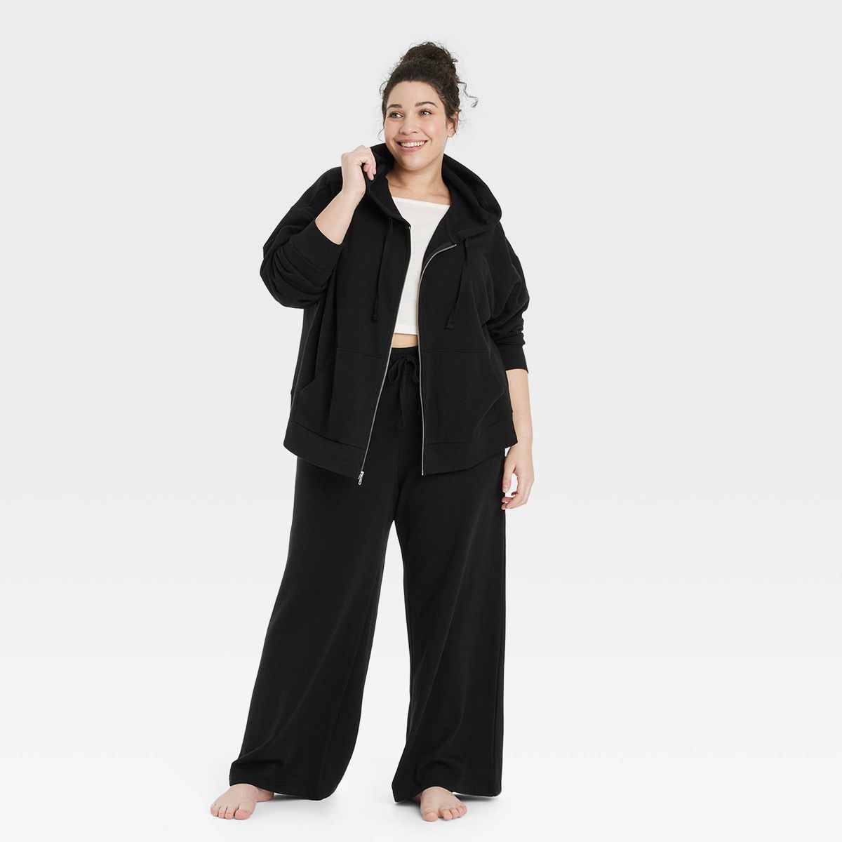 Women's Fleece Zip-Up Hoodie Sweatshirt - Colsie™ | Target
