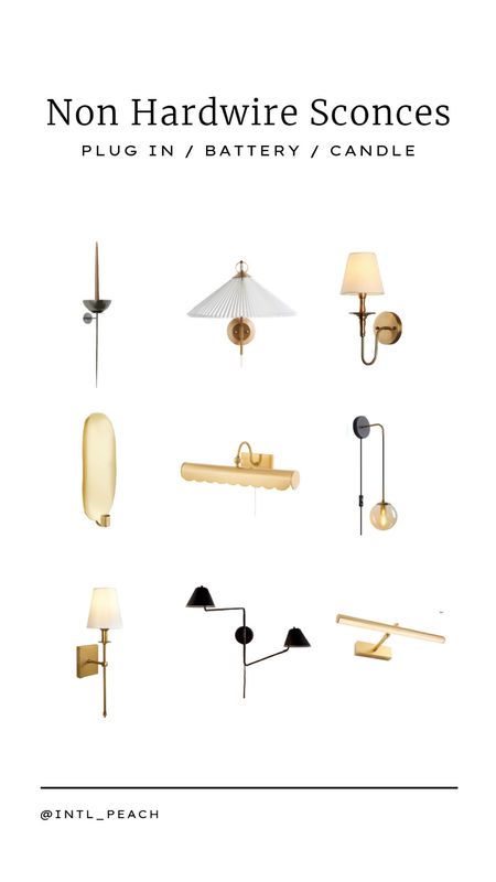 Non Hardwire Sconces

#LTKfindsunder100 #LTKhome