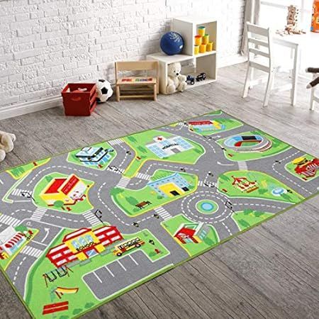 Kids Carpet Playmat Rug City Life Great for Playing with Cars and Toys - Play, Learn and Have Fun Sa | Amazon (US)