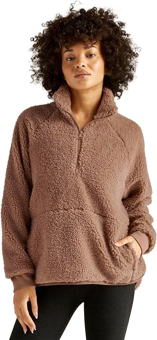 Beyond Yoga Take Flight Sherpa Pullover for Women - Polyester Fabric - Faux Fur Construction - St... | Amazon (US)