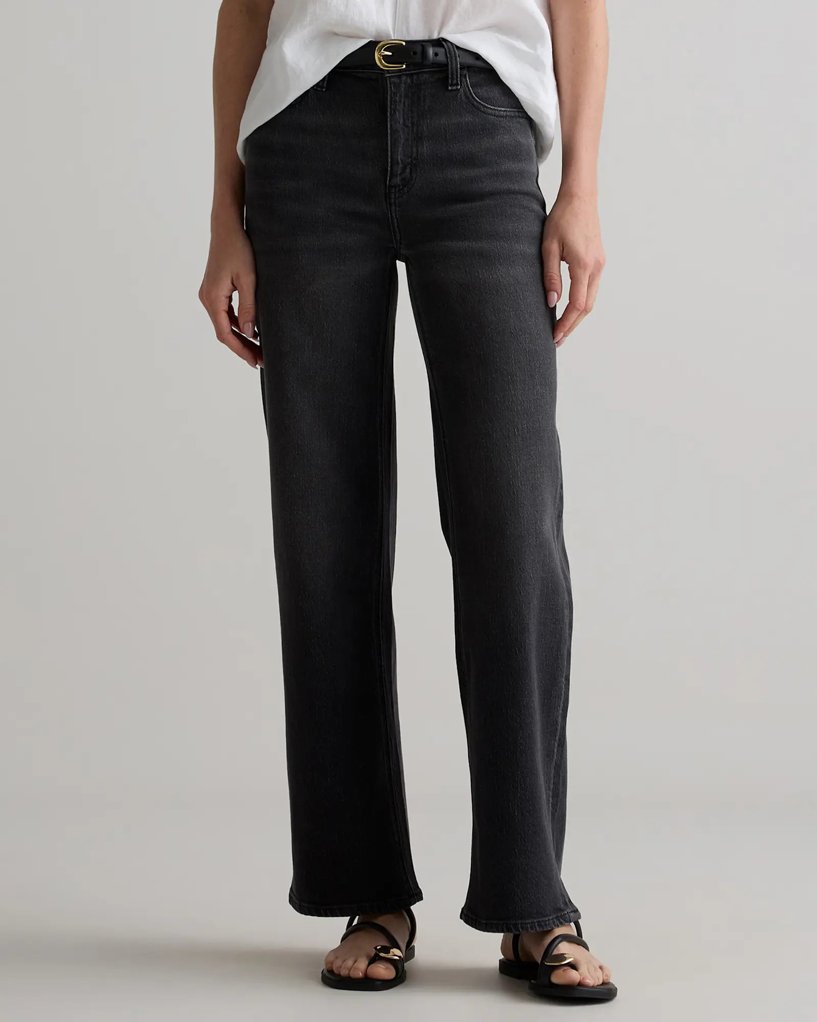 Bella Stretch Relaxed Straight Jeans | Quince