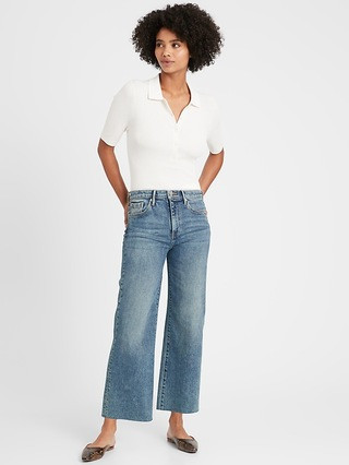 High-Rise Wide-Leg Cropped Jean | Banana Republic (US)