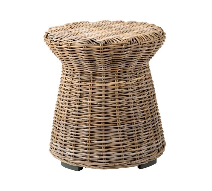 Rattan Round End Table | Pottery Barn (US)