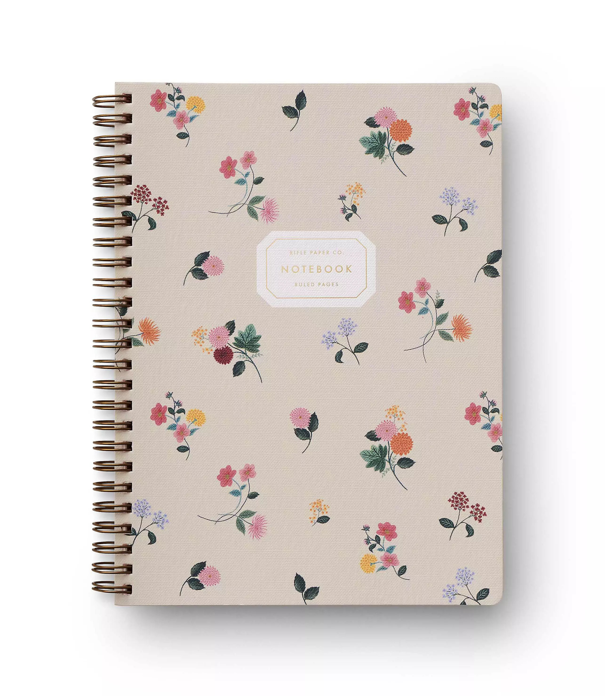 Rifle Paper Co. Ditsy Dahlia Spiral Notebook | LOFT