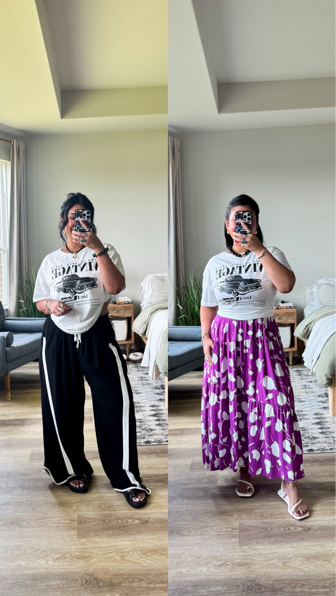 Two ways I’ve styled this graphic tee! Wearing a L in all.

#LTKPetite #LTKMidsize #LTKOver40