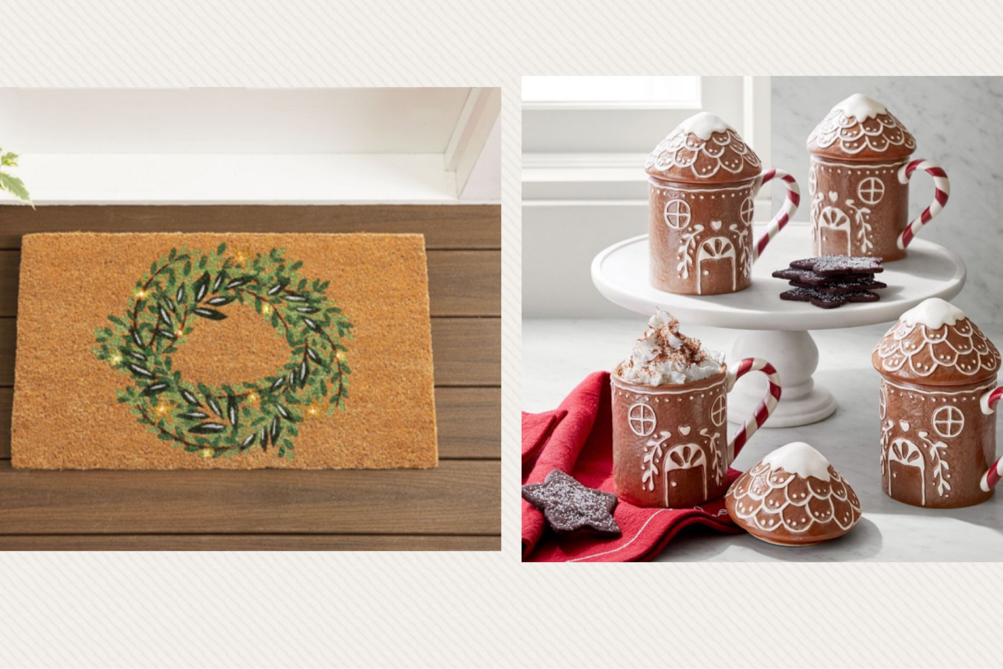 Two cute holiday finds!🎄

Wreath light up doormat
Gingerbread house lidded mugs
Pottery Barn


#LTKSeasonal #LTKHoliday #LTKGiftGuide