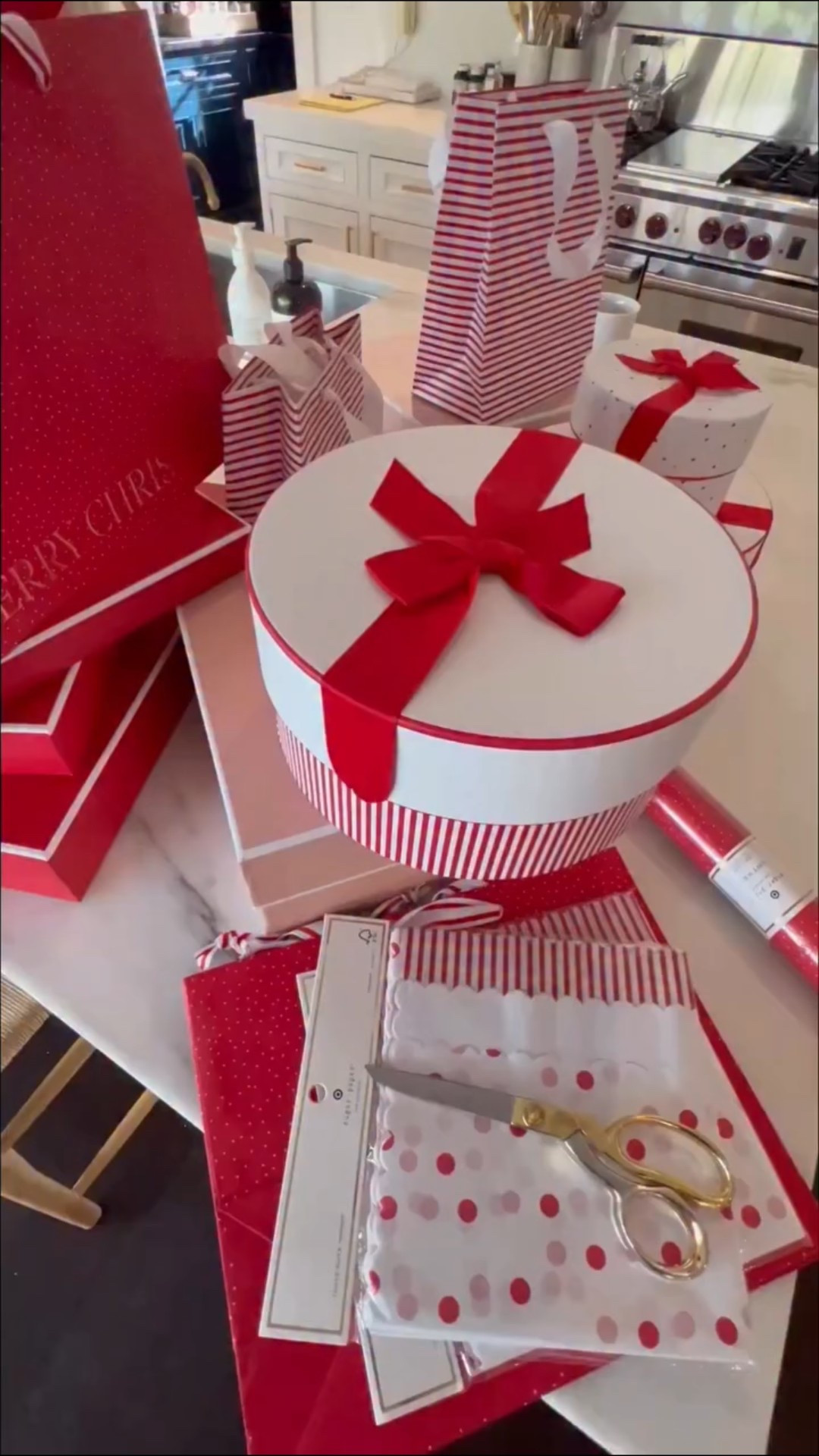 Gift wrapping and I are not friends 😭but cute alternatives? Now that I can do. Comment “box” and I’ll share where I found all these reusable wrapping paper alternatives. 
✨✨

#LTKSeasonal #LTKHoliday #LTKGiftGuide