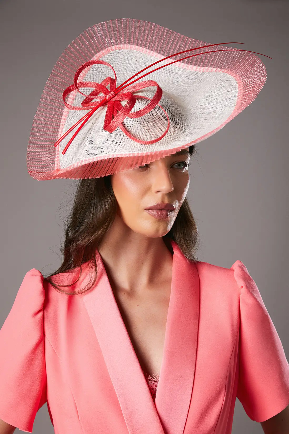 Lisa Tan Side Facing Quill And Loop Fascinator | boohoo (US & Canada)