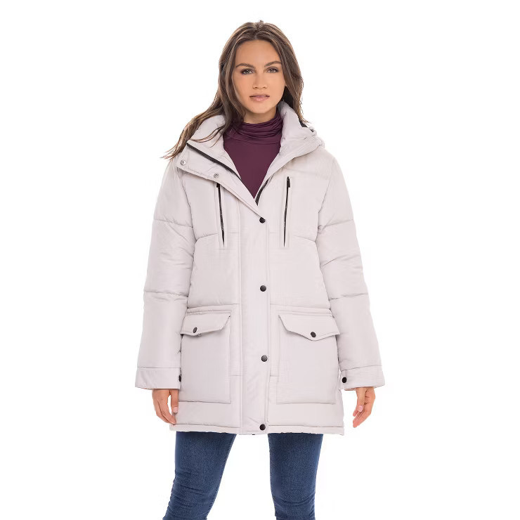 Women's Winter Puffer Parka Coat - S.E.B. By SEBBY | Target