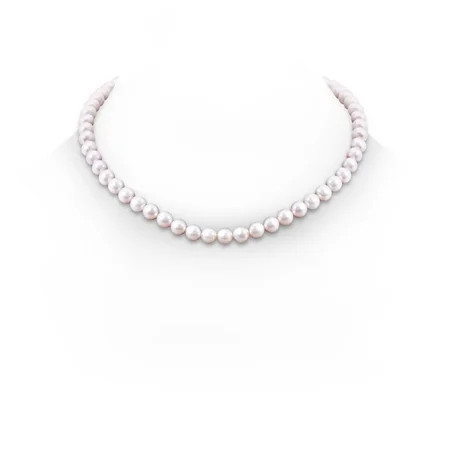 ANGARA 7-8mm 18 Single Strand Freshwater Cultured Pearl Necklace in 14K Yellow Gold (7-8mm Freshwate | Walmart (US)