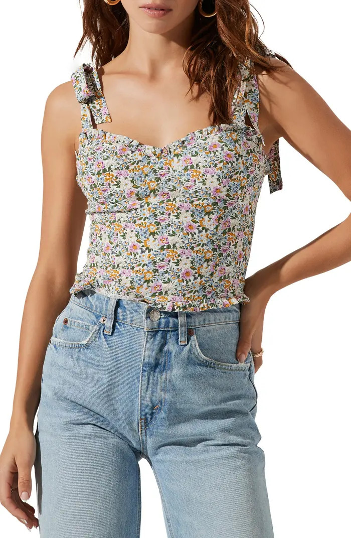 Floral Tie Strap Camisole | Nordstrom