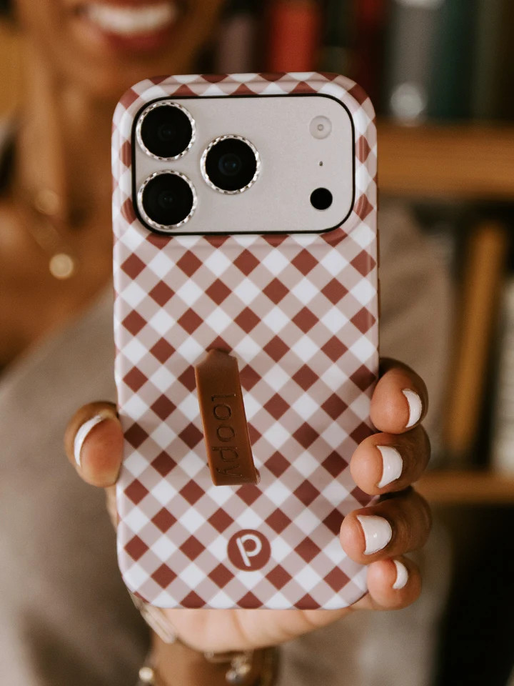 Loopy Cases - Brown Gingham | Loopy Cases