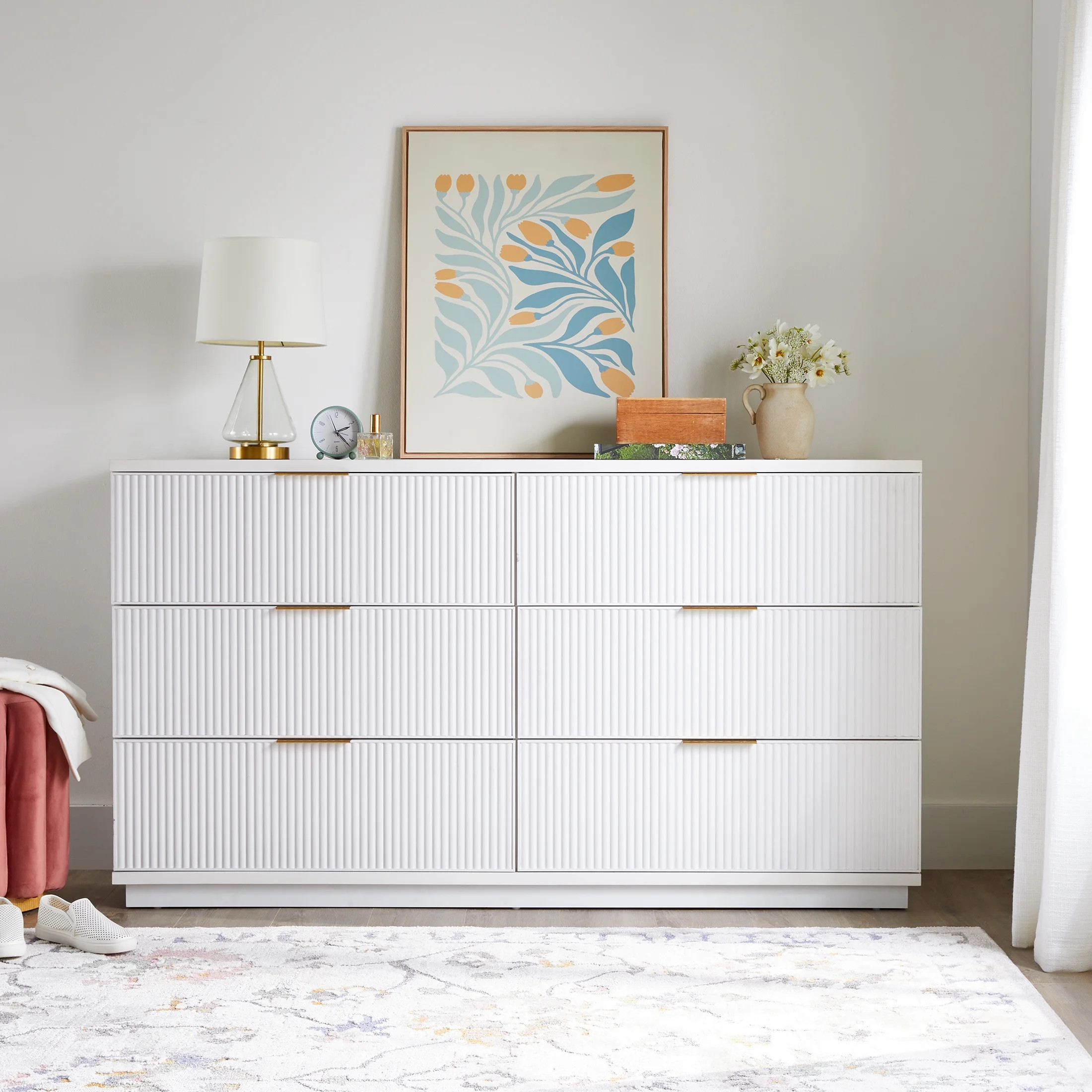 Better Homes and Gardens Lillian 6 Drawer Dresser, White | Walmart (US)