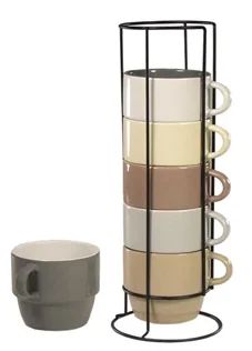 House 2 Home 6 Pc Coffee Mug Set with Stand | Walmart (US)