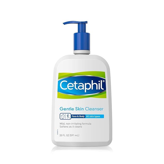 CETAPHIL Gentle Skin Cleanser 20 fl oz | Hydrating Face Wash & Body Wash | Ideal For Sensitive, D... | Amazon (US)