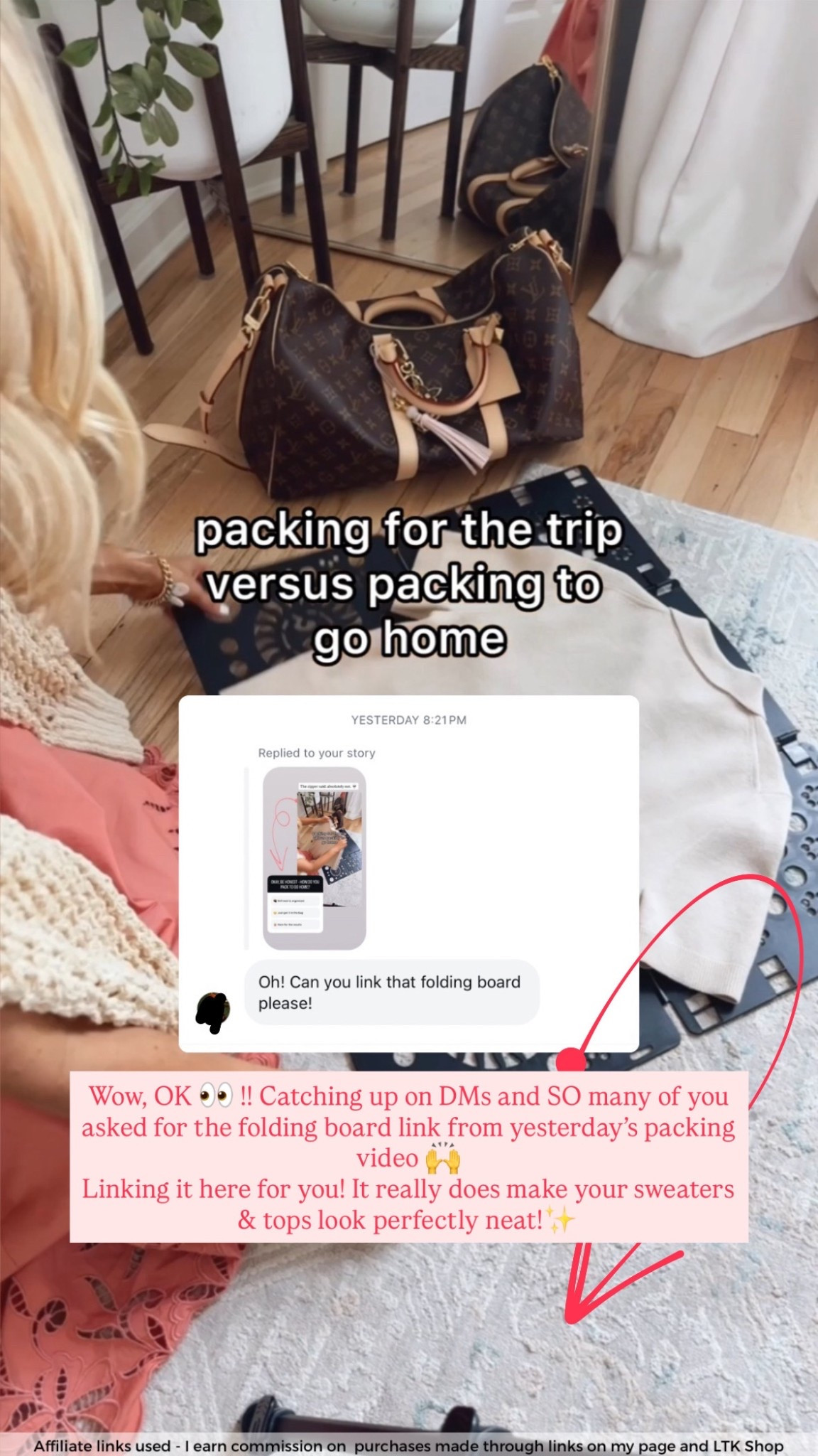 Folding board

Amazon closet organization board