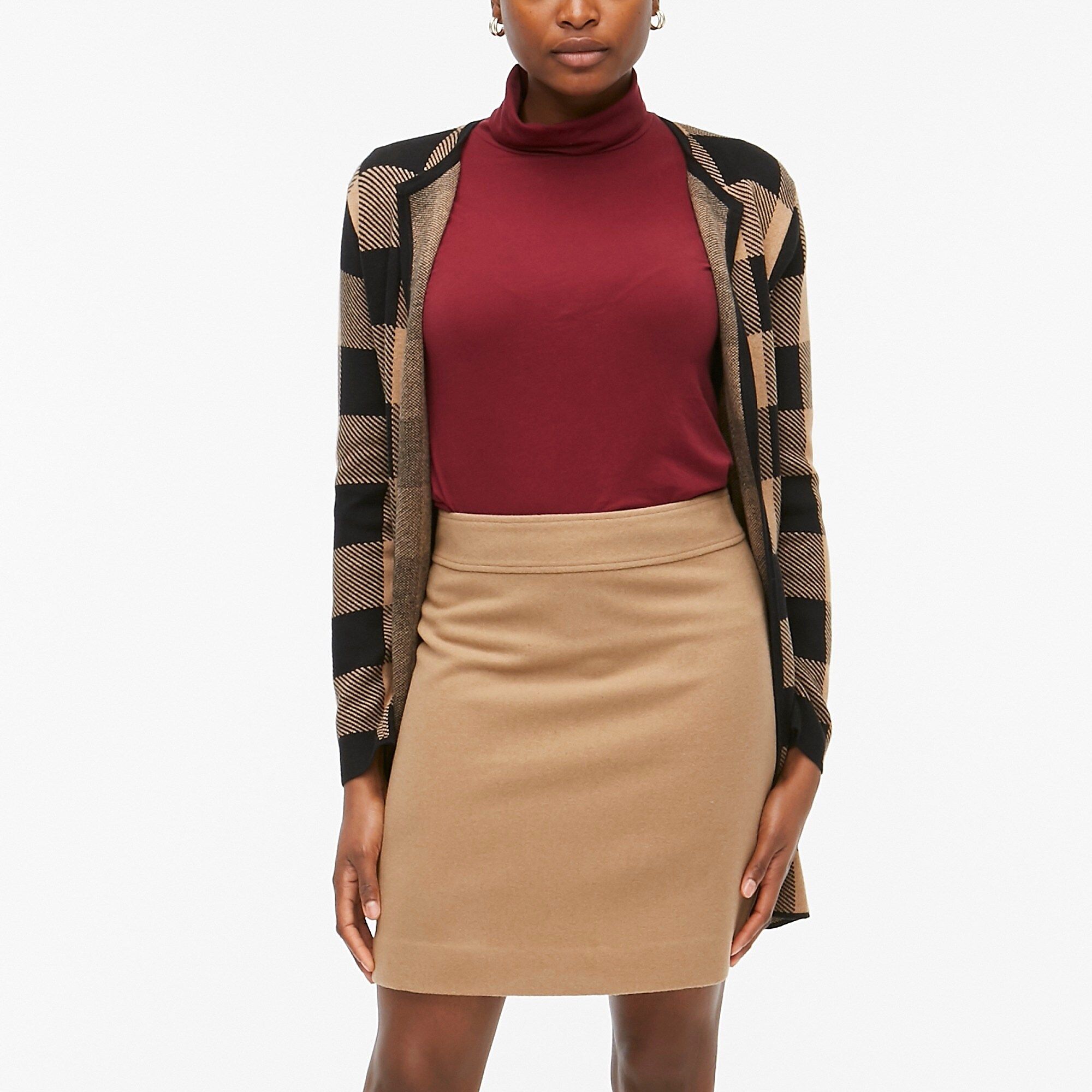 Wool-blend A-line skirt | J.Crew Factory