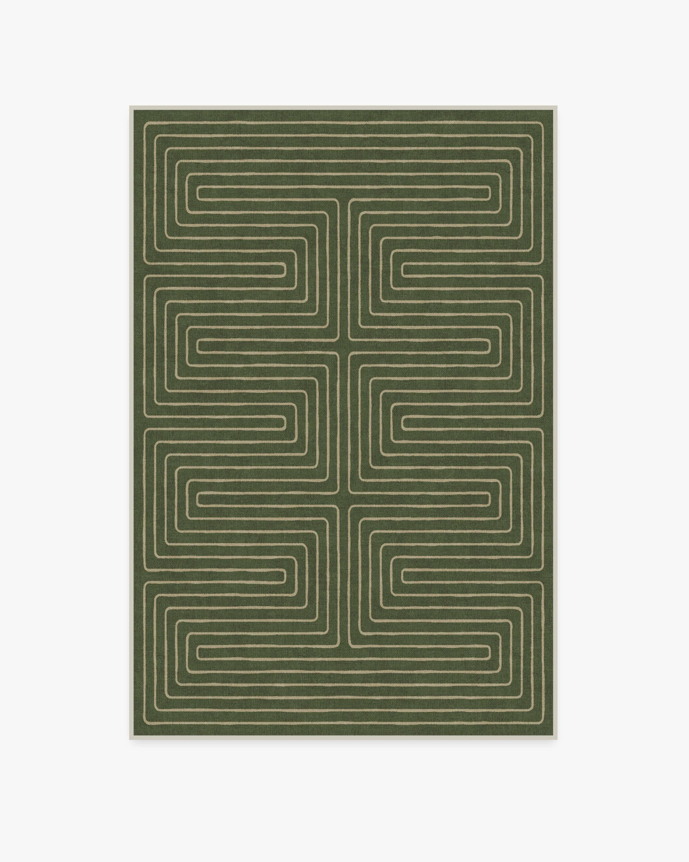 Jonathan Adler Labyrinth Fern Green Tufted Rug | Ruggable | Ruggable