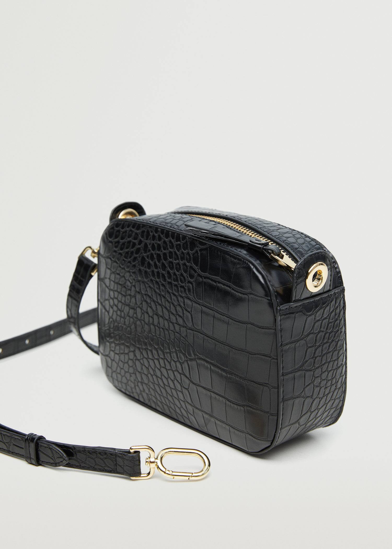 Croc-effect cross body bag -  Women | Mango USA | MANGO (US)