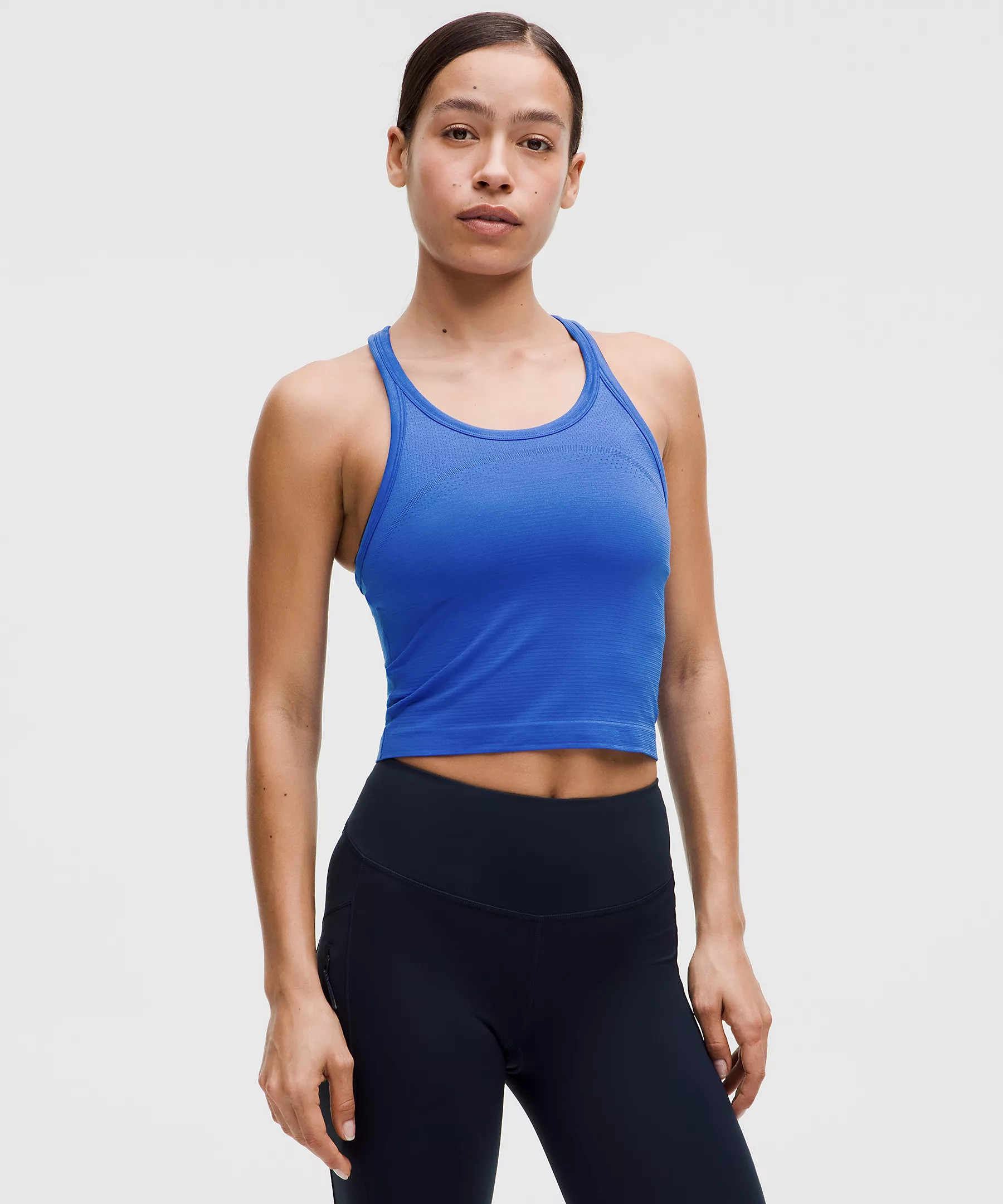 Swiftly Tech Cropped Racerback Tank Top 2.0 | Women's Sleeveless & Tank Tops | lululemon | Lululemon (US)