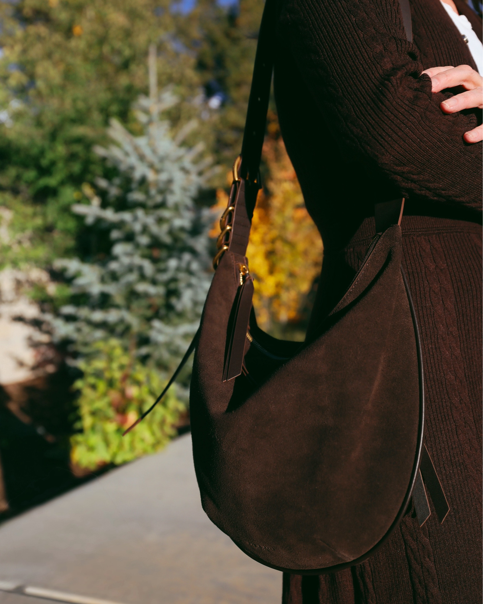 If you’re looking for an everyday handbag that feels both timeless and trend-forward, the rag & bone Mercer Hobo is a standout. The soft brown suede is very on-trend for fall, offering a rich texture that instantly elevates any outfit—while the relaxed hobo silhouette keeps it casual and wearable.

I especially love the brass hardware with the suede—it adds just the right amount of polish. And because it sits close to the body, it’s easy to carry and feels sleek, not bulky.

This one is definitely one of my favorite bags of the season. It’s the kind of piece you’ll carry on repeat—whether you’re headed to brunch, the office, or just running around town.

#LTKStyleTip #LTKSeasonal #LTKItBag