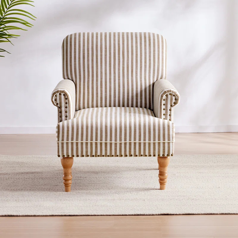 Upholstered Wooden Armchair | Wayfair North America