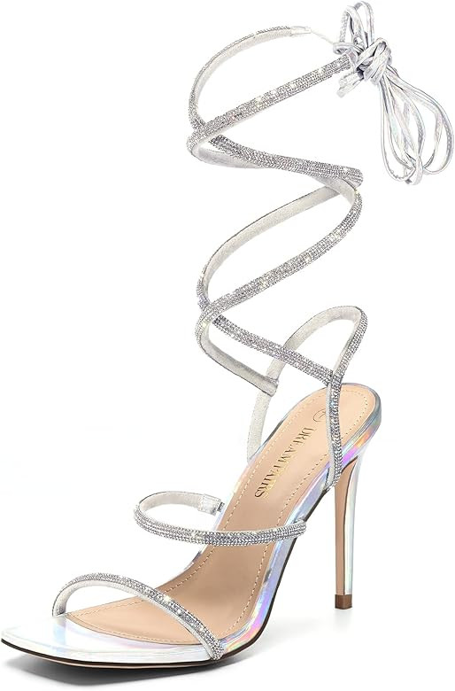 DREAM PAIRS High Heels Stilletos Heels for Women Strappy Gladiator Sexy Square Toe Heels Open Toe He | Amazon (US)