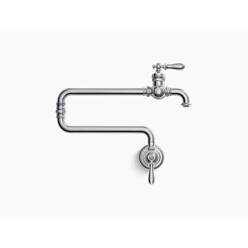 Artifacts® Single-Hole Wall-Mount Pot Filler with 22" Extended Spout | Wayfair North America