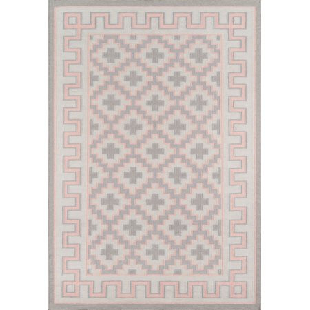 Erin Gates by Momeni Thompson Brookline Pink Hand Woven Wool Area Rug 7'6"" X 9'6 | Walmart (US)