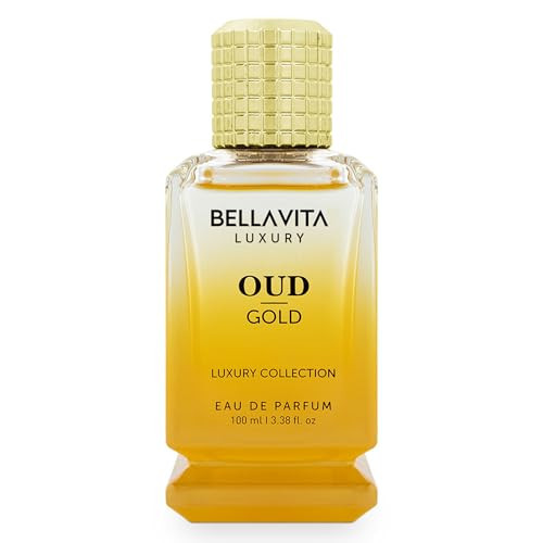 BellaVita Luxury OUD Gold Eau De Parfum (100ml) Unisex | Aromatic Arabian Perfume | Infused with Sweet Caramel, Orris, Rose, Jasmine | Arabic Gold OUD Perfume for Women & Men | Amazon (US)