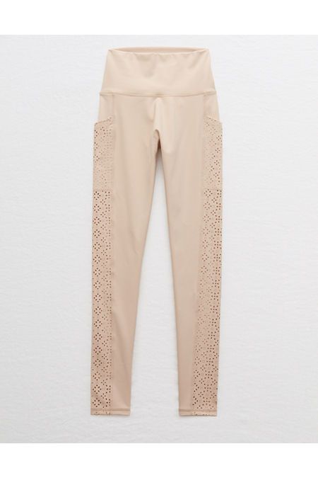 Aerie Move Lasercut High Waisted 7/8 Legging | American Eagle Outfitters (US & CA)