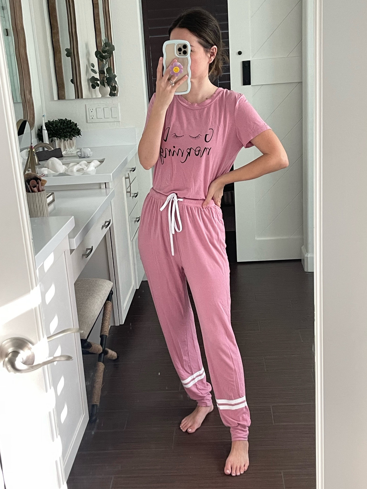 Amazon pjs - lounge wear inspo - matching set - comfy outfit ideas - pink pjs - petite style - summer outfit inspo - casual outfits - amazon finds

#LTKunder50 #LTKstyletip #LTKFind