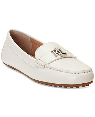 Lauren Ralph Lauren Women's Barnsbury Slip-On Driver Loafer Flats - Macy's | Macy's