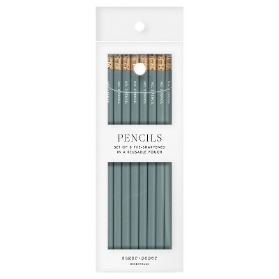 Sugar Paper Essentials 8pk Drawing Pencils Deep Green | Target