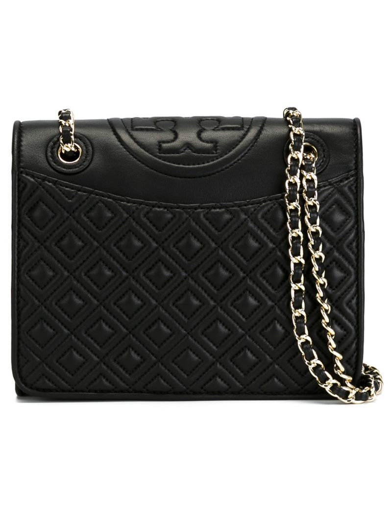 Tory Burch 'Fleming' crossbody bag, Women's, Black, Metal (Other)/Leather | FarFetch US