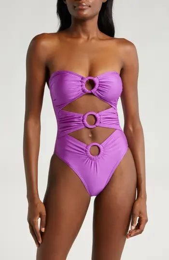 Villa Fresca Bliss Ring Cutout One-Piece Swimsuit | Nordstrom | Nordstrom