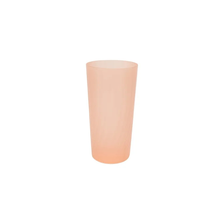 Mainstays - Pink Round Plastic Swirl Pattern Tumbler, 26-Ounce | Walmart (US)