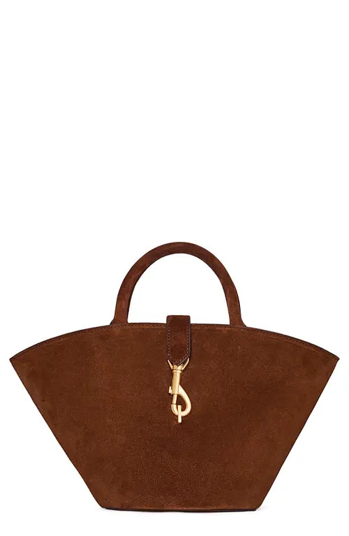 Rebecca Minkoff Mini Megan Suede Fan Tote in Canella at Nordstrom | Nordstrom