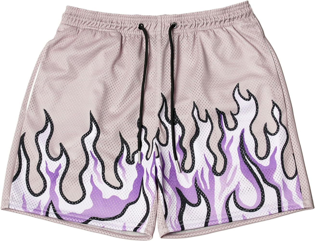 DIOTSR Mens Graphic Shorts Casual Streetwear Cool Basketball Shorts Running Workout Shorts with P... | Amazon (US)