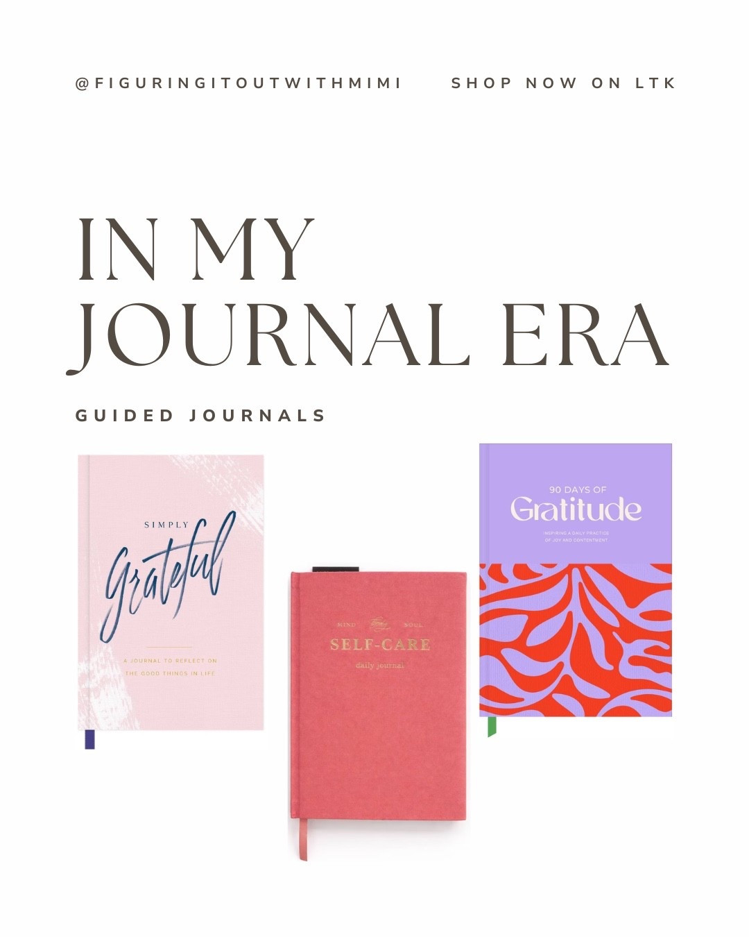 Lately I’ve been focusing on self care and have been interested in guided journals. I recently purchased one and wanted to share some of the ones I looked into as well!

#LTKselfcare #LTKvlog #LTKdayinmylife