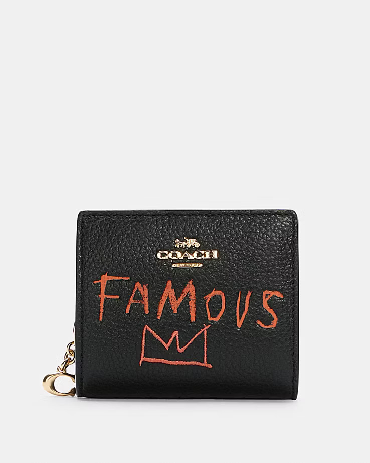 Coach X Jean Michel Basquiat Snap Wallet | Coach Outlet US