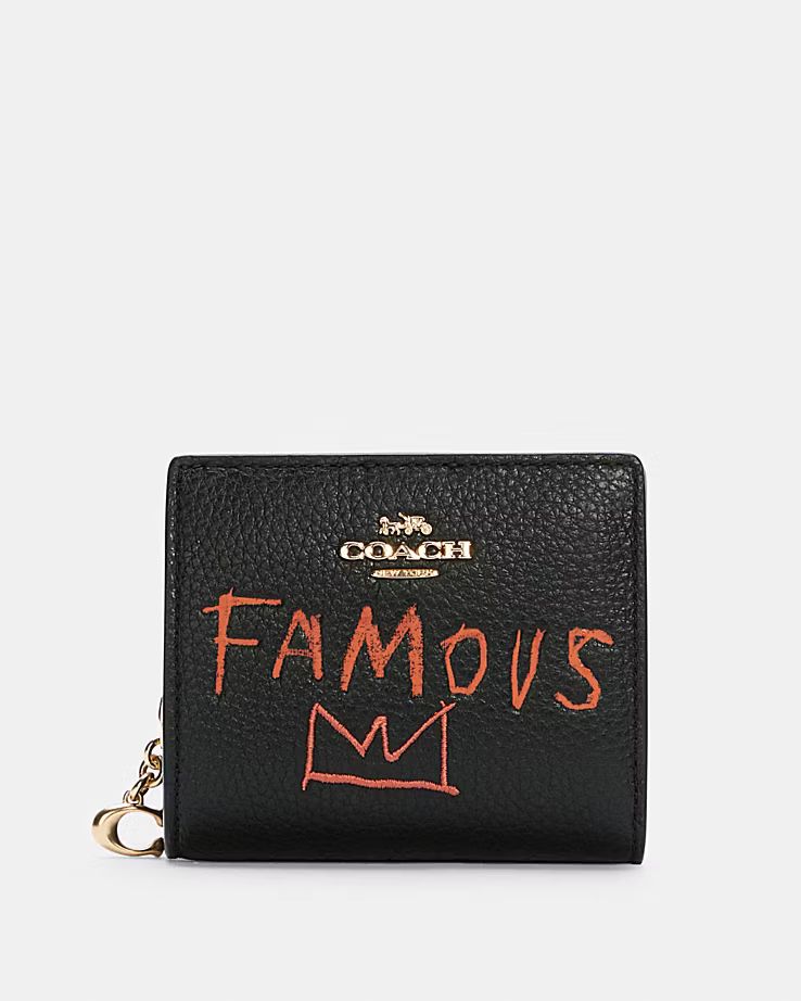 Coach X Jean Michel Basquiat Snap Wallet | Coach Outlet